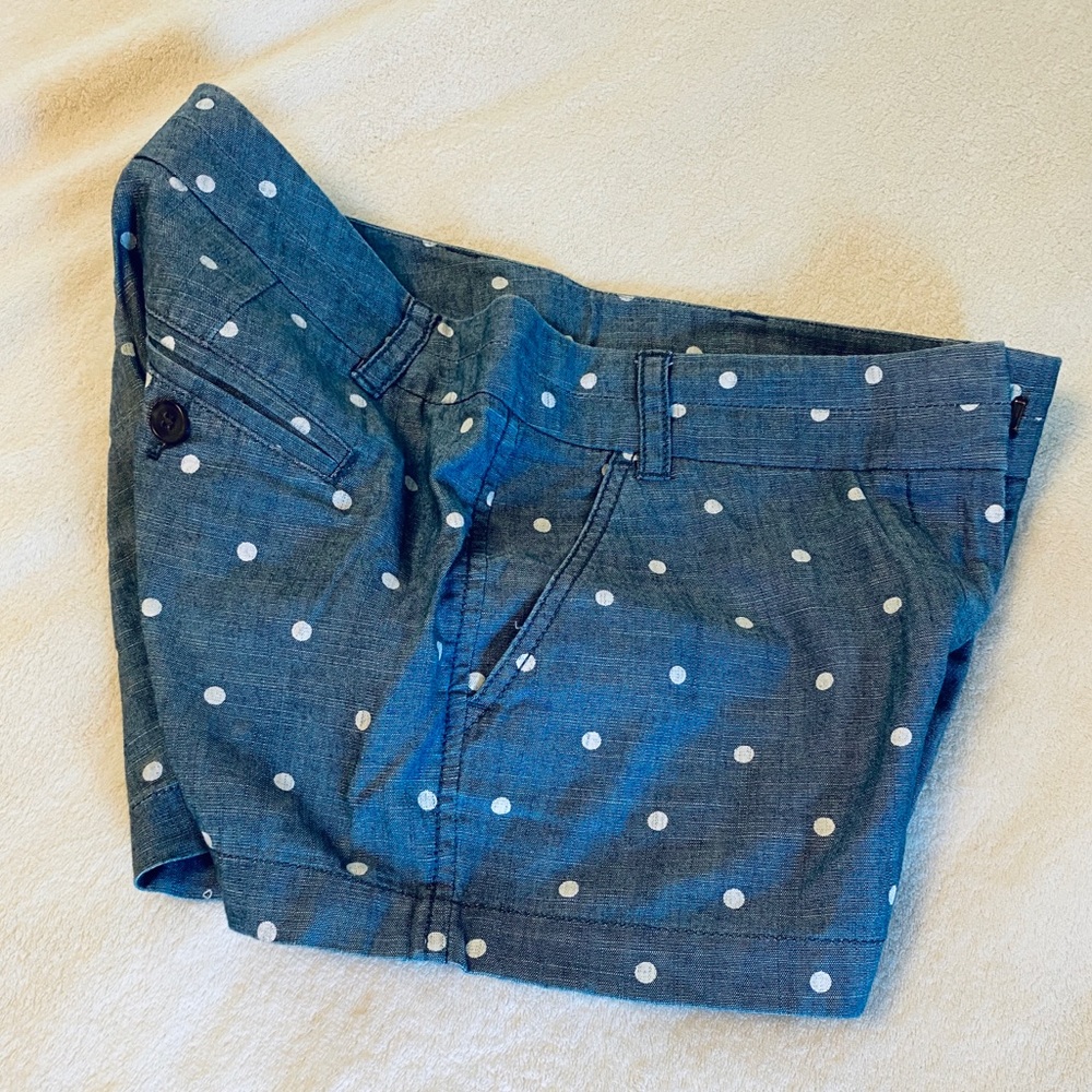 J. CREW | Dot Chambray Shorts